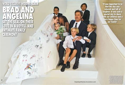 Angelina Jolie and Brad Pitt wedding picture with kids. | Angelina ...