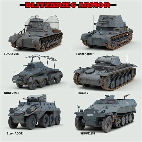 3d Ww2 German Armored Military Vehicles Model Turbosquid 1285117 | Free ...