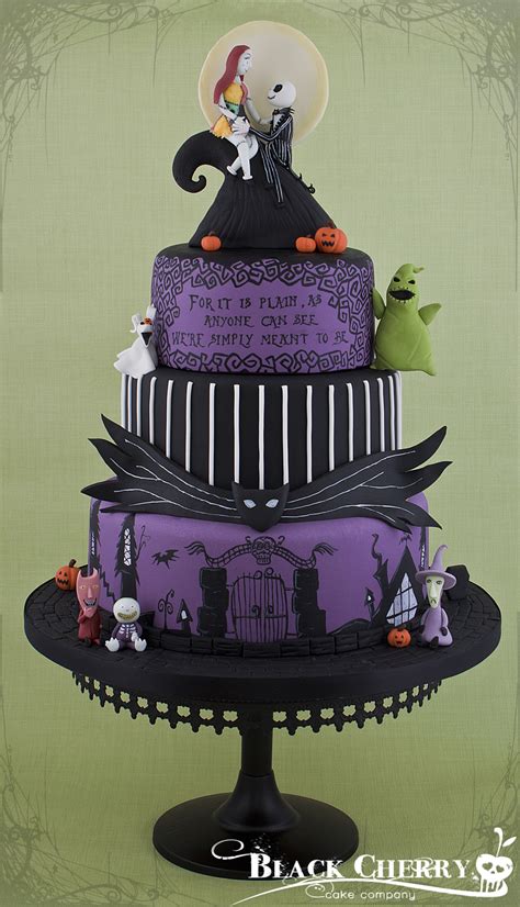 Nightmare Before Christmas Wedding Cake - CakeCentral.com