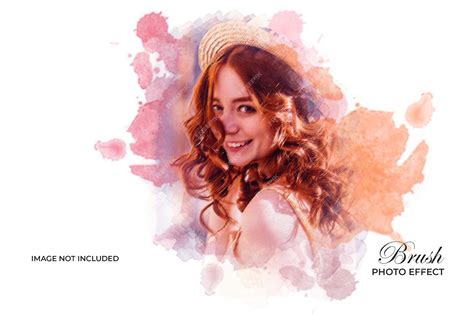 Premium PSD | Watercolor splash photo effect