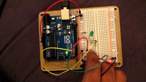 Switch and LED Circuit with Arduino - YouTube