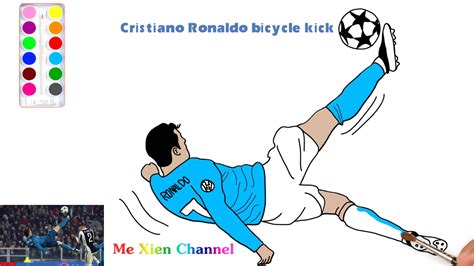 Cristiano Ronaldo Bicycle Kick - How Draw https://youtu.be/NS6LilXBzhY | By How Draw Channel