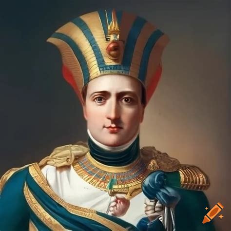 Portrait of napoleon in a pharaoh's nemes on Craiyon