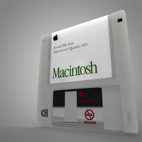 Apple macintosh floppy disk 3D model - TurboSquid 1415157