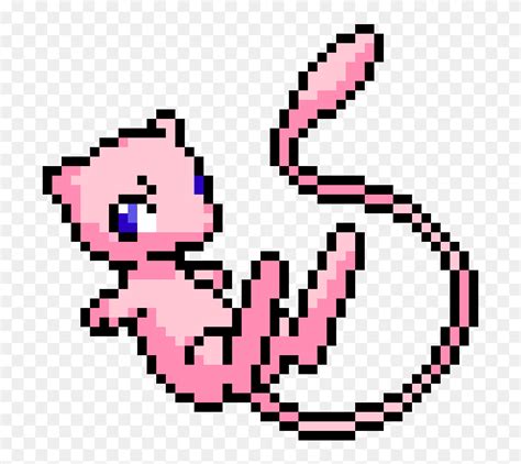 Pixel Pokemon Sprites By Clipart - Mew Pixel Art - Png Download (#5215518) - PinClipart