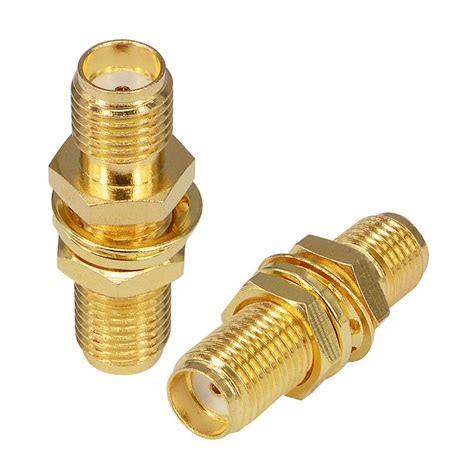 Buy Boobrie SMA Socket Connector SMA Female to Female Barrel Adapter SMA Panel Chassis Mount ...