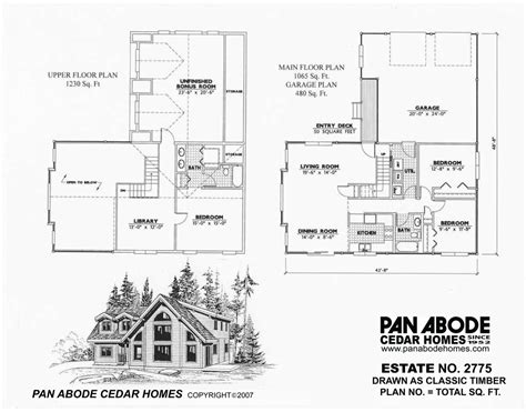 Pan Abode Cedar Homes | "Estate" Floor Plan Series