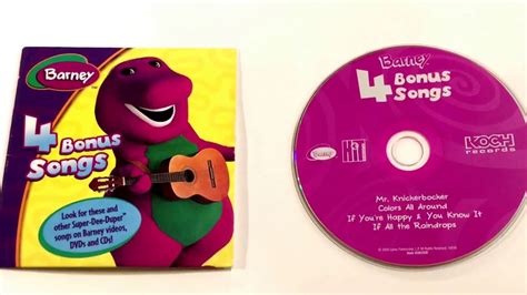 Barney * 4 Bonus Songs * Music CD - YouTube