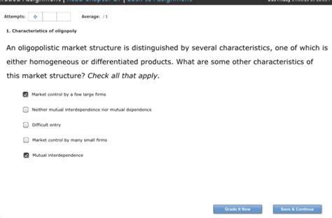 Solved: Characteristics Of Oligopoly An Oligopolistic Mark... | Chegg.com