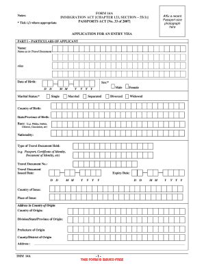 Singapore Visa Application - Fill and Sign Printable Template Online