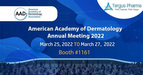 American Academy of Dermatology Annual Meeting 2022 | Tergus Pharma ...