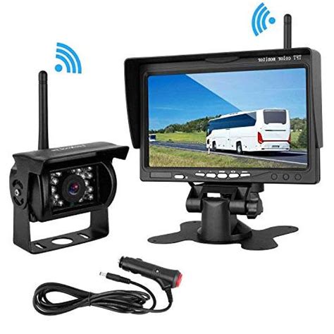 LeeKooLuu Wireless Backup Camera 7" Monitor System