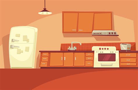 Cartoon kitchen | Animation background, Kitchen cartoon, Kitchen background