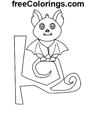 Cartoon Flittermouse For Adults – Free Printable Coloring Pages