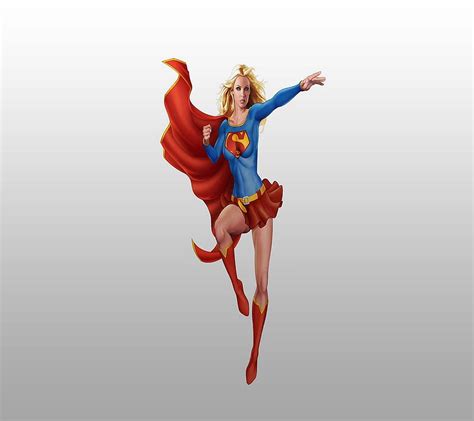 Super Girl, animated, cartoon, supergirl, superhero, HD wallpaper | Peakpx