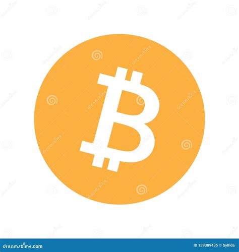 Bitcoin Symbol Icon. Vector Illustration Stock Illustration ...