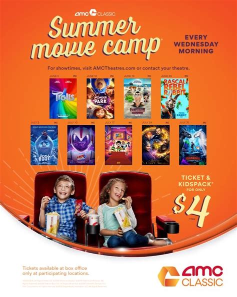 AMC Summer Movies for Kids Deal! - My Boys and Their Toys | Summer movie, Kid movies, Amc movies