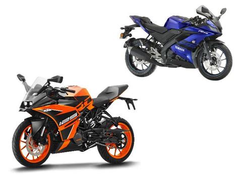 KTM RC 125 vs Yamaha YZF-R15 V30 Spec Comparison - Latest Auto News, Car & Bike News ...