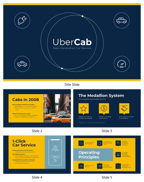 Blue Uber Pitch Deck Template - Venngage | Business pitch, Presentation design, Templates