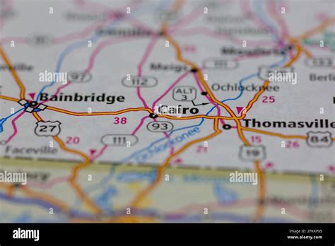 Cairo Georgia USA Shown on a Geography map or road map Stock Photo - Alamy