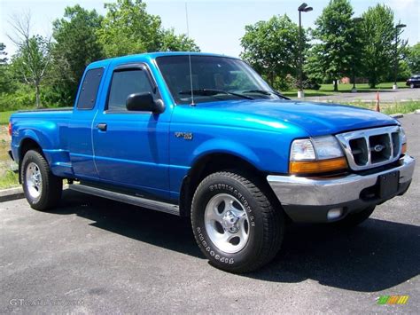 1999 Bright Atlantic Blue Metallic Ford Ranger XLT Extended Cab 4x4 #12999623 | GTCarLot.com ...