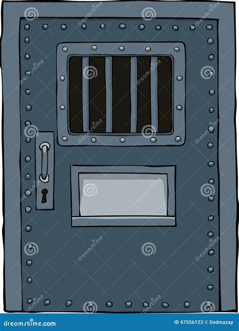 Porta da prisão ilustração do vetor. Ilustração de isolado - 47556123