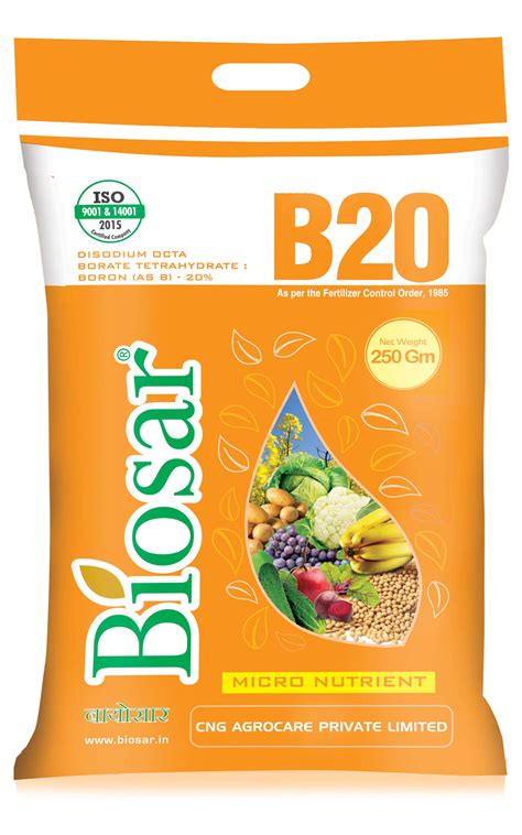 Buy Biosar Boron 20 (250gm)- Microent Boron Fertilizer Online at desertcartUAE