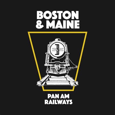 Boston & Maine - Train Emblem - Pan Am - T-Shirt | TeePublic