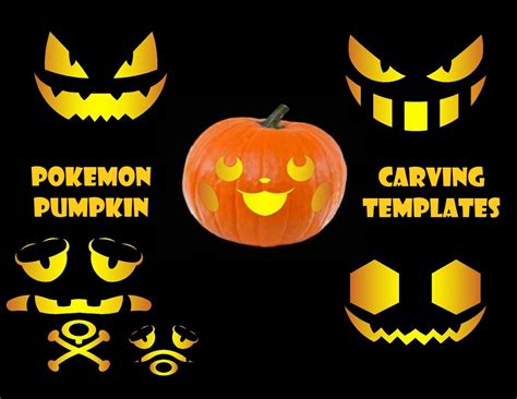 Pokemon Jack-o-lantern Pumpkin Carving Patterns Including Gengar ...