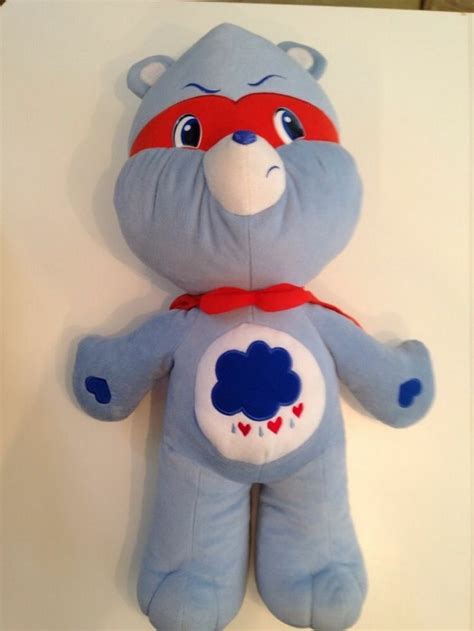 Care Bears Grumpy SuperHero Plush 28" Stuffed Animal Super Cape Rare, free shipping | Dinosaur ...