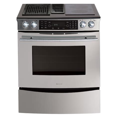 Jenn-AirÂ® 30-Inch Downdraft Electric Slide-In Range (Color: Stainless ...