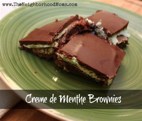 Creme de Menthe Brownies | Brownie recipes, No cook desserts, Just desserts