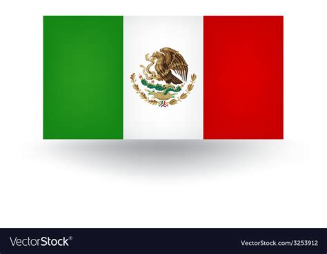 Mexican flag Royalty Free Vector Image - VectorStock