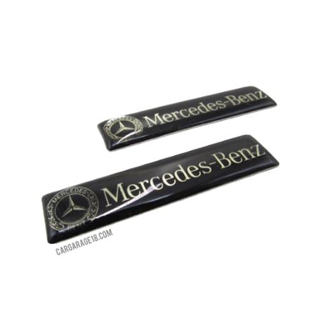 SIZE 60x15mm BLACK MERCEDES BENZ SIDE EMBLEM