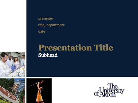 PowerPoint template | University Communications and Marketing : The University of Akron