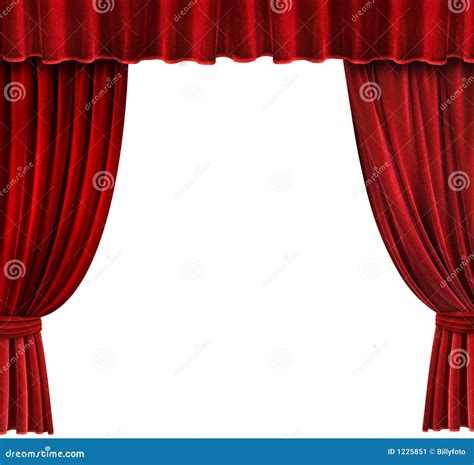 Red Velvet Theater Curtains Stock Image - Image: 1225851