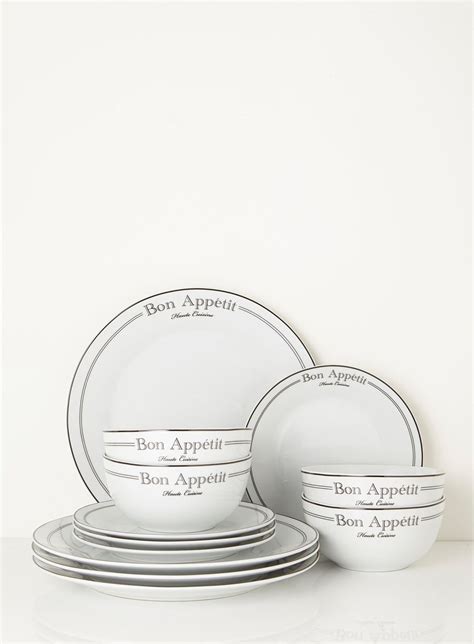 Bon Appetit 12 Piece Dinner Set Crockery Cutlery Home Crockery Dinner ...