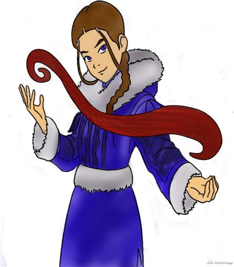 Power of Moon - colored bloodbending Katara by NieveSangrienta on DeviantArt