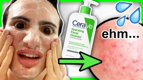 I tried CeraVe HYDRATING Cleanser for ONE WEEK! (Feels like SILICONE ...