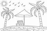 Beach Summer Coloring Pages Vectors & Illustrations For Free Download sketch template