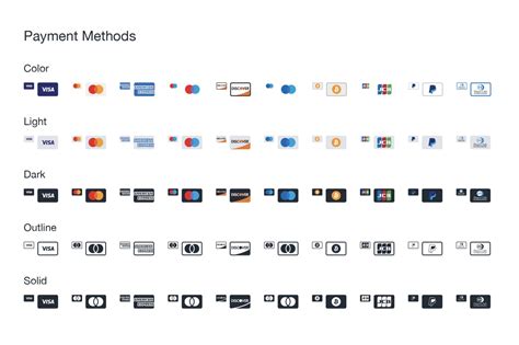 Free Payment Method Icons (AI)