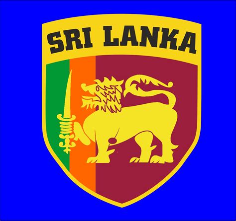 Sri Lanka Flag Shield Crest Cricket Supporters T-Shirt - Small to 5XL ...