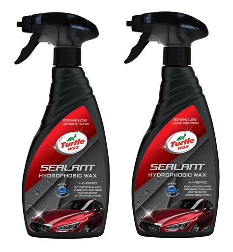 Turtle Wax 53139 Hybrid Sealant Car Wax Spray Cleans Shines & Protects 2 X 500Ml 5010322531392 ...