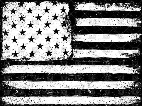 American Flag Black And White Vector at GetDrawings.com | Free for personal use American Flag ...