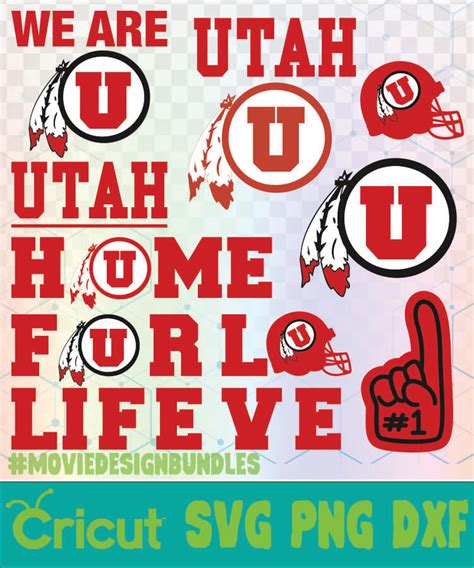 UTAH UTES FOOTBALL NCAA LOGO SVG, PNG, DXF - Movie Design Bundles