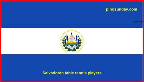 El Salvador national table tennis players - PingSunday