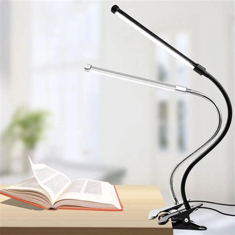 Aliexpress.com : Buy USB LED Clip Desk Lamp Aluminum Alloy Clip Light warm light color Flexible ...