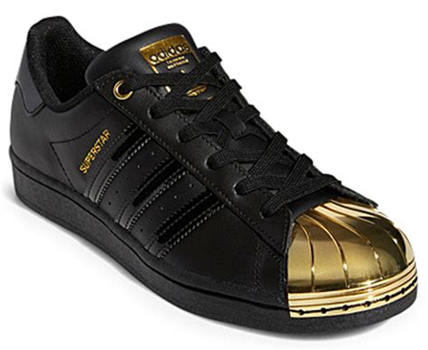 Adidas Originals Women's Superstar Metal Toe Sneakers - Black/Gold ...