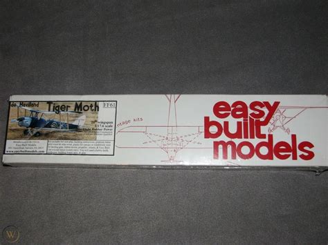 de Havilland Tiger Moth, Easy Built Models #FF61 Balsa Wood Model Airplane Kit | #2074883422