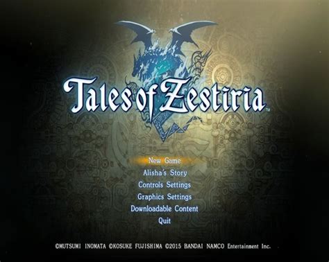 Tales of Zestiria title screen